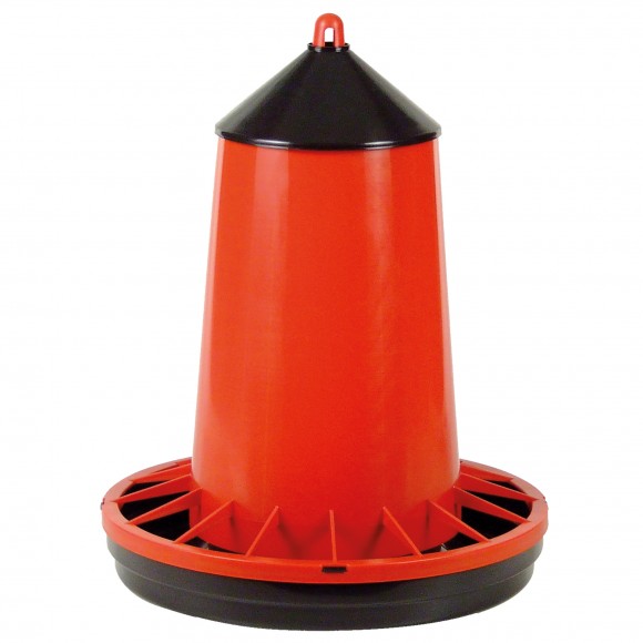 Comedouro de Pl�stico c/Grelha e Tampa p/Aves 10KG