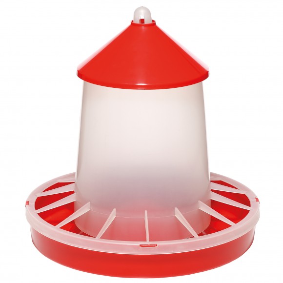 Comedouro de Pl�stico c/Grelha p/Aves 6KG FAPLANA