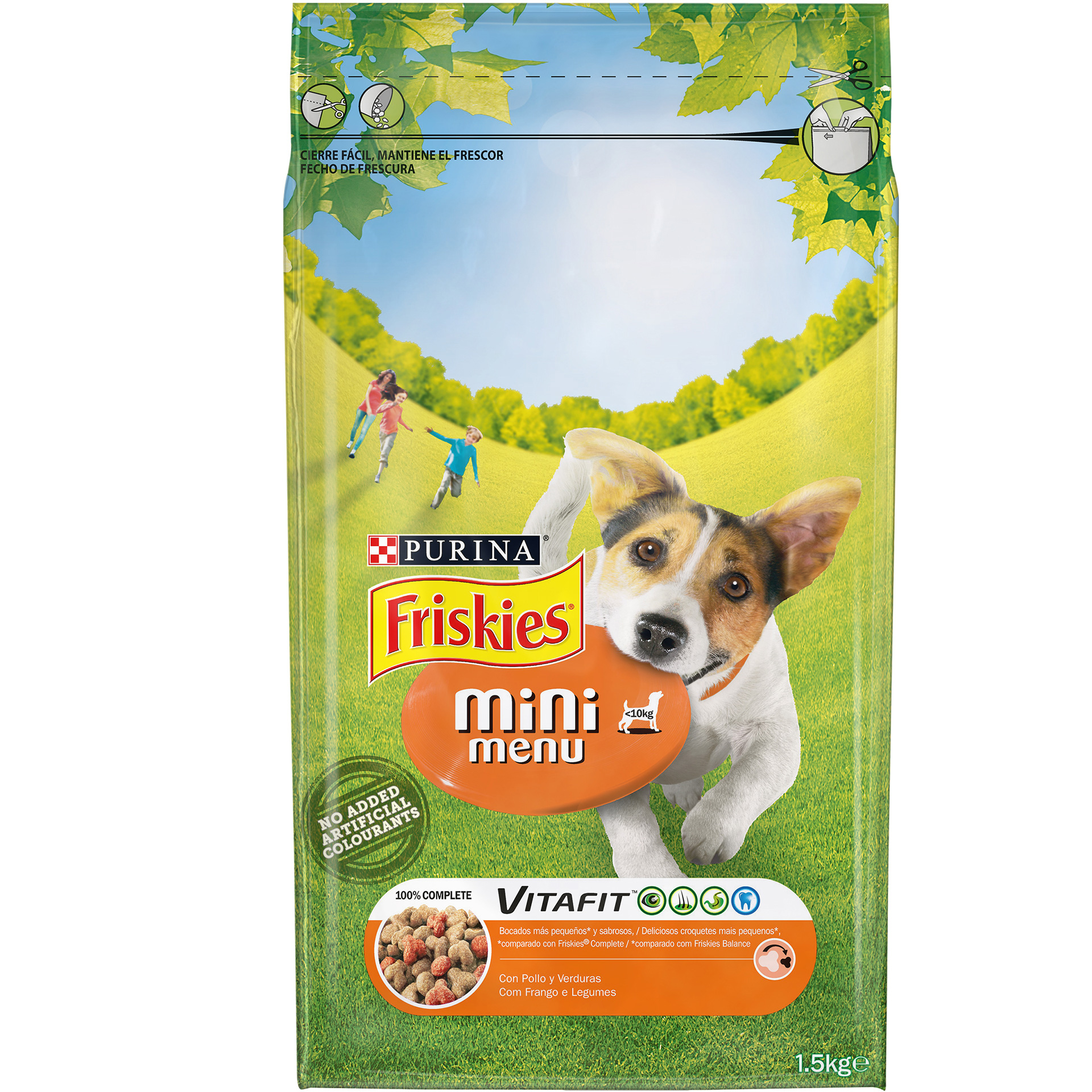 ALIMENTO SECO PARA CÃO RAÇA PEQUENA FRANGO 1,5 KG