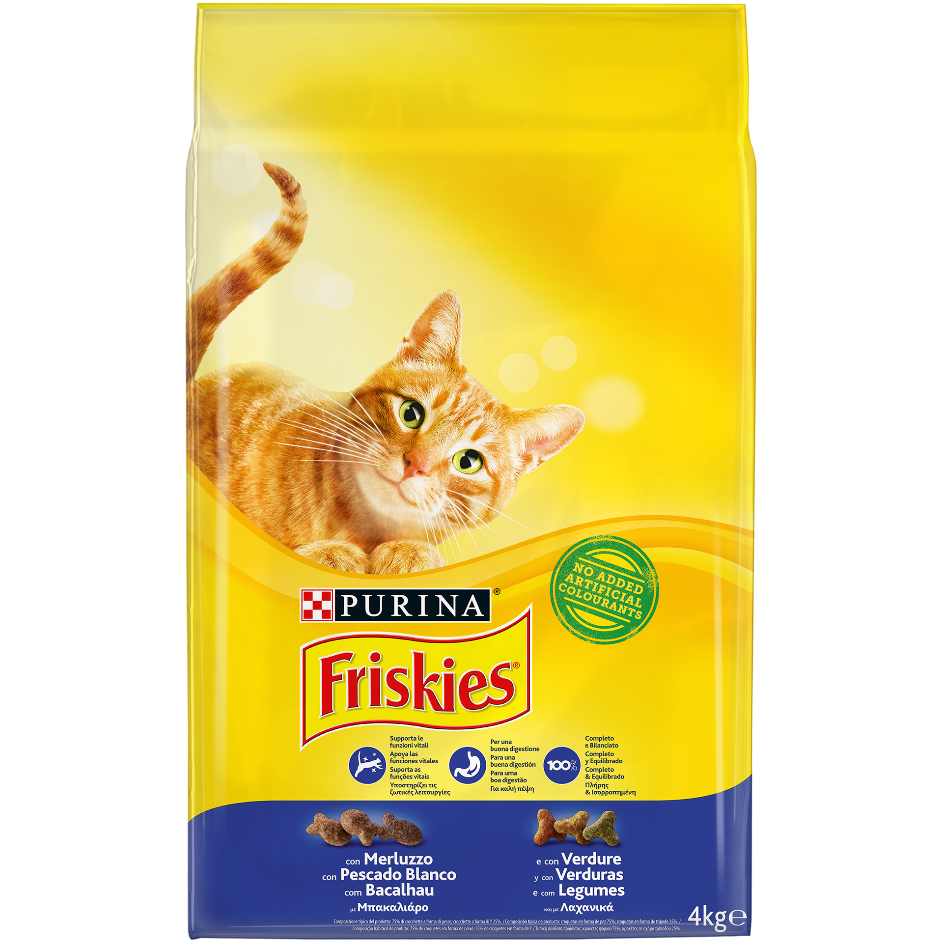 ALIMENTO SECO PARA GATO BACALHAU E TRUTA 4 KG