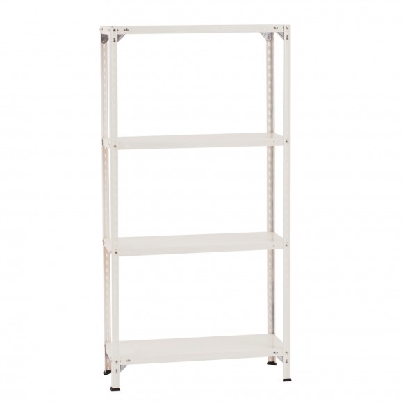 Estante Met�lica Branca 4 Prateleiras LITAN