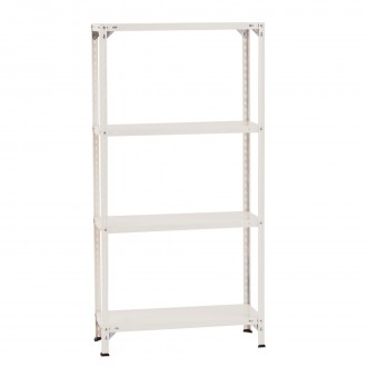 Estante Met�lica Branca 4 Prateleiras LITAN