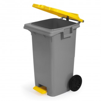 Caixote Lixo Com Rodas E Pedal 80 L DOMPLEX