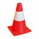 Cone Sinalizador Branco/Vermelho 30 CM CLS