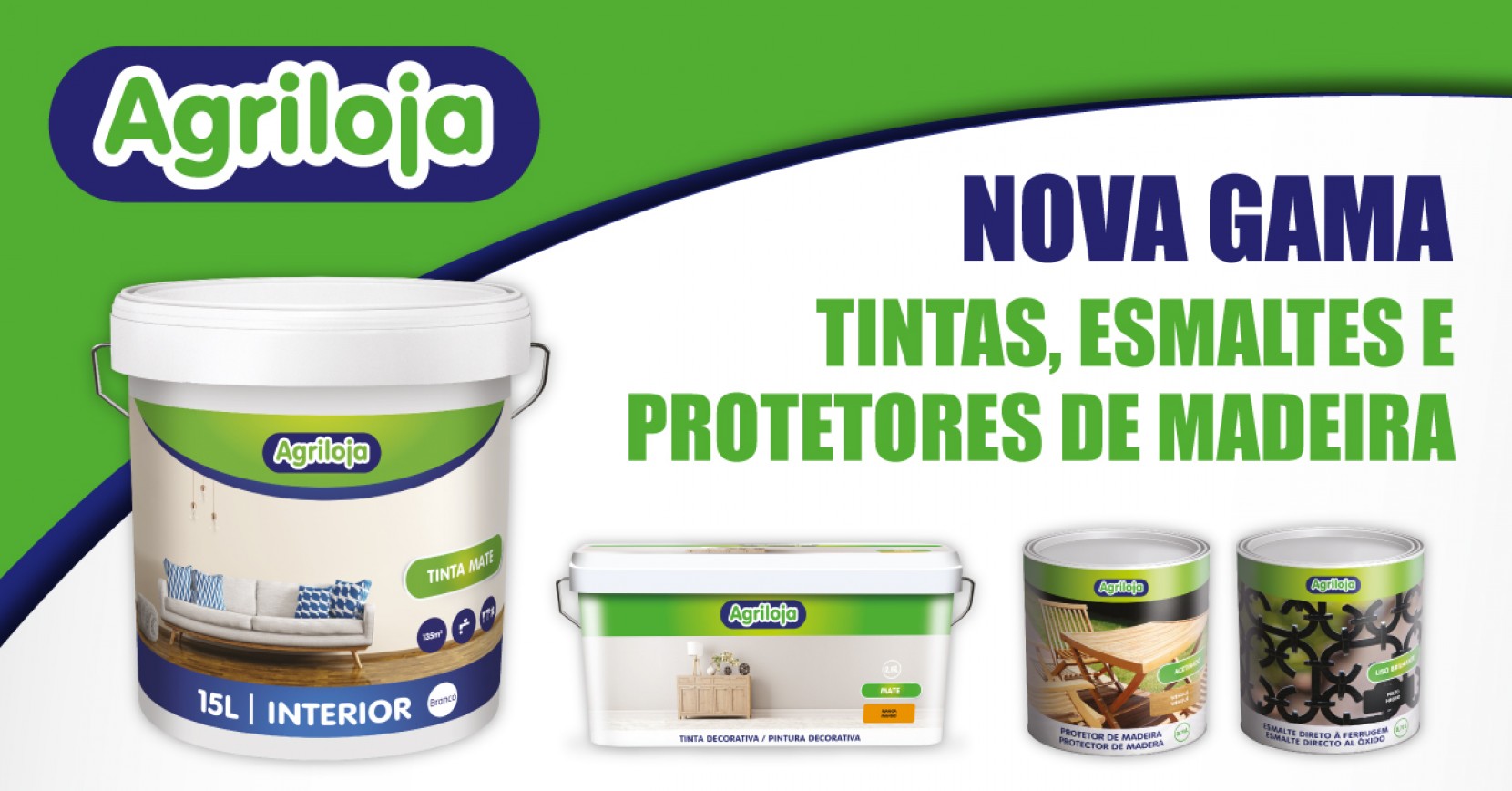Nova gama de tintas Agriloja