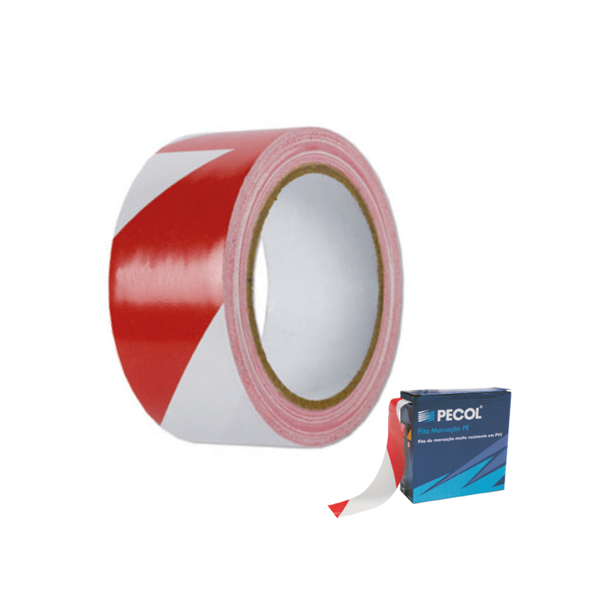 Fita Sinalização Branco/Vermelho 200 M