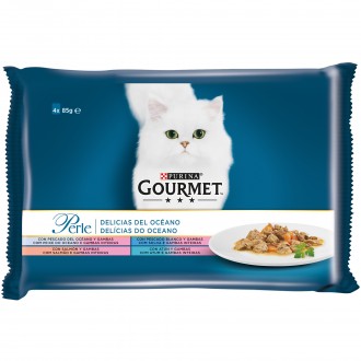 Alimento H�mido  Gato Ssea 4X85 G GOURMET PERLE