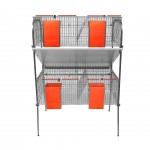 Jaula Coelhos 4 Divis�es 2 Pisos GOMEZ Y CRESPO