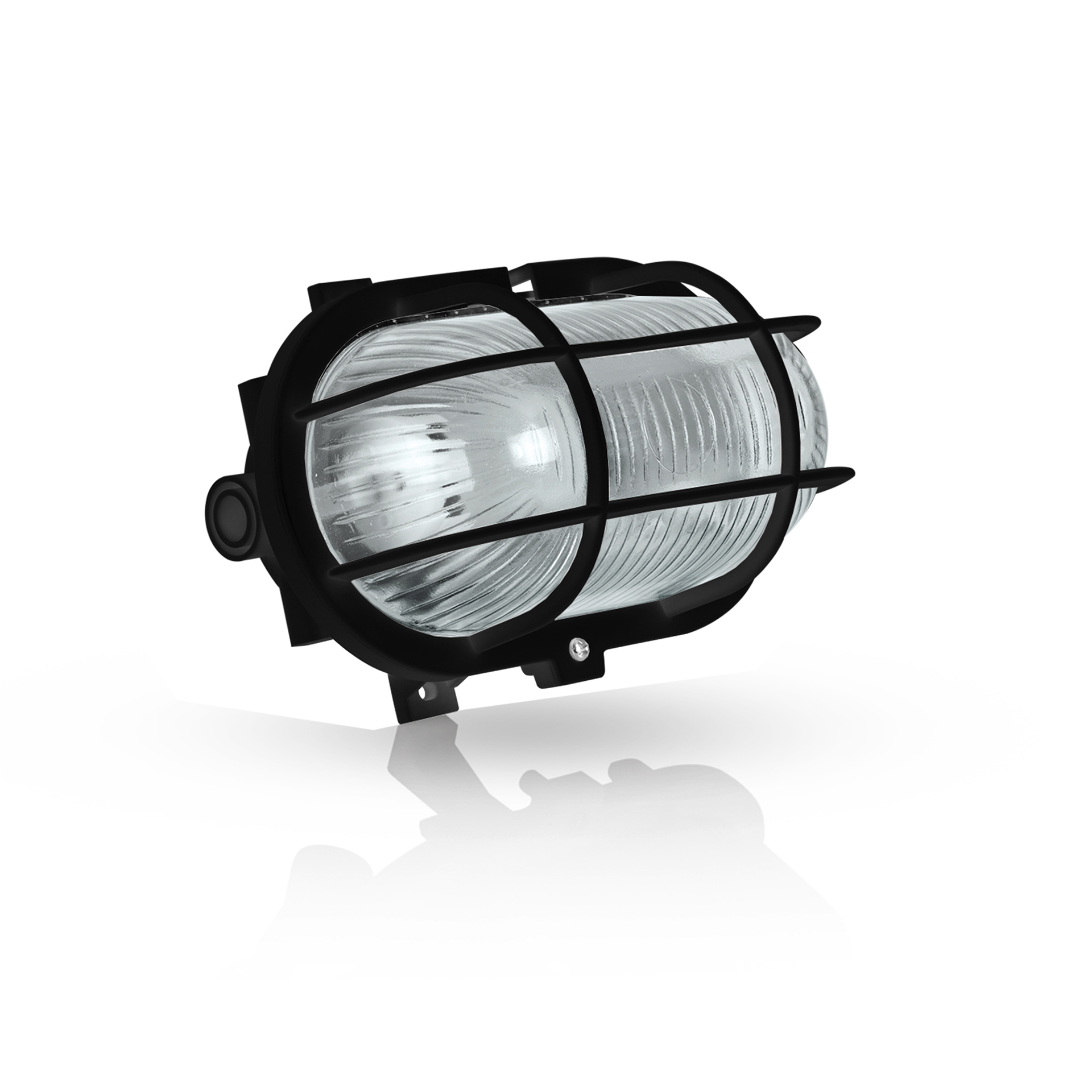 Olho Boi Oval Plastico 200Mm Preto