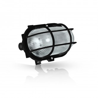 Olho Boi Oval Plastico 200Mm Preto