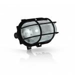 Olho Boi Oval Plastico 170Mm Preto