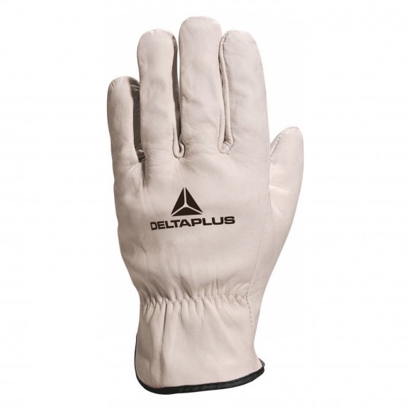 Luva Prote��o Mista Pele/Crute Cinza N10 DeLTa Plu