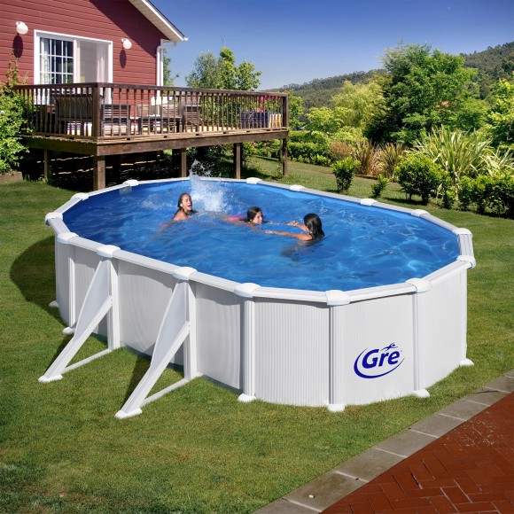 Piscina Filtro Areia 610X375X132 CM GRE