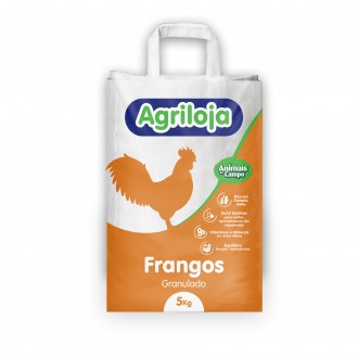 Ra��o Para Frangos Granulado 115 5 KG  AGRILOJA