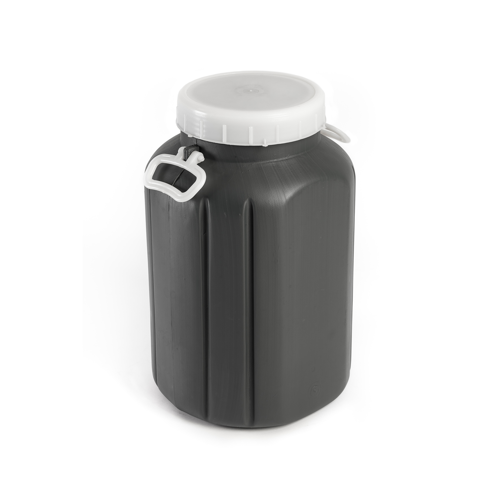 Garrafão Cinza De Boca Larga Facetado 30 L