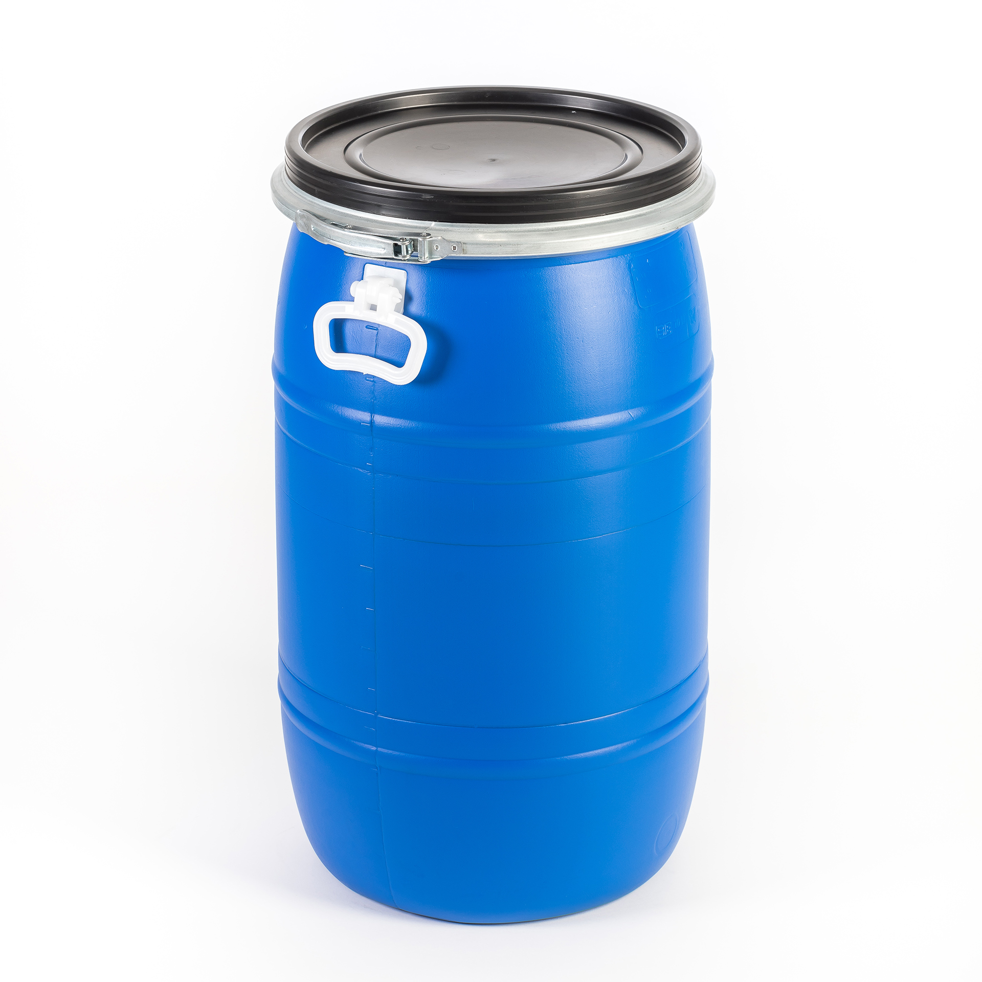 Barrica Azul Tampa De Cinta Com Asa 65 L