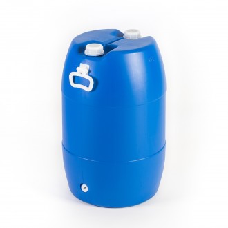 Barrica Azul Boca Estreita Com Asa 65 L