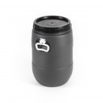 Barrica Cinza Tampa De Rosca Com Asa 30 L