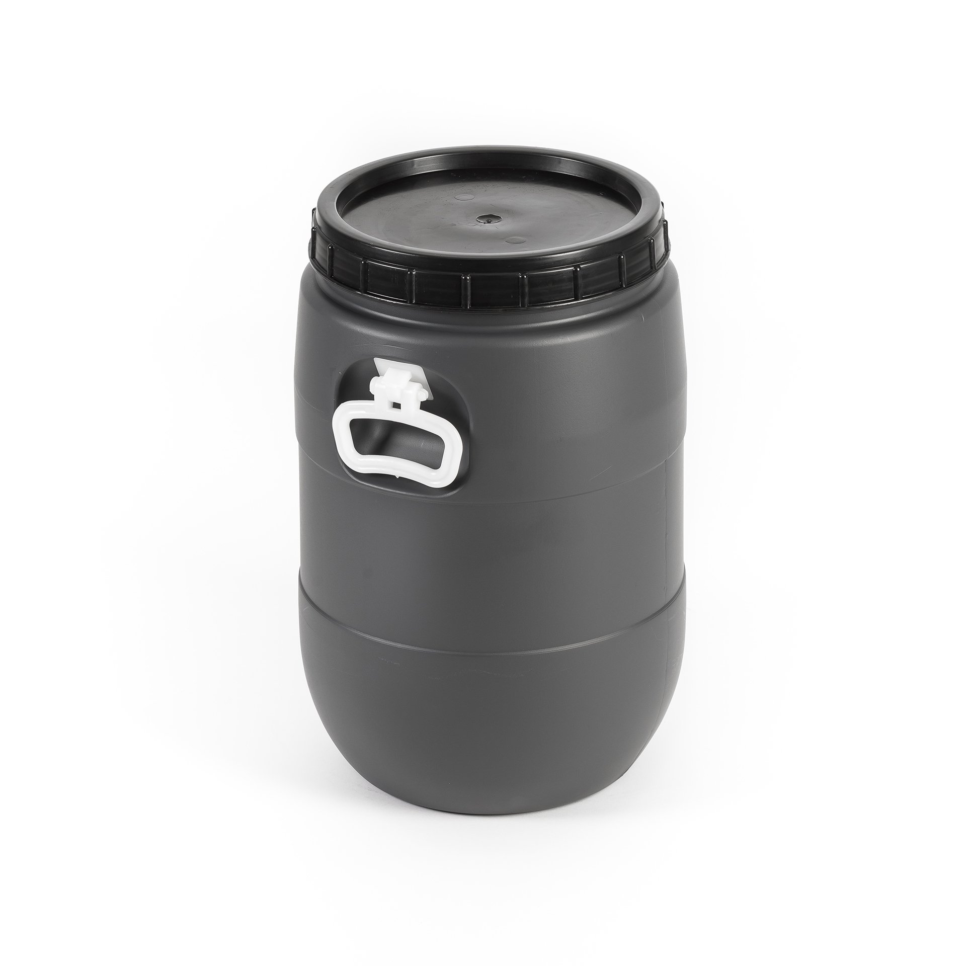 Barrica Cinza Tampa De Rosca Com Asa 30 L