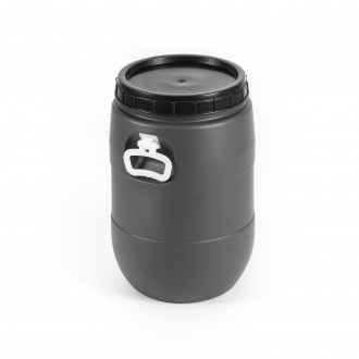 Barrica Cinza Tampa De Rosca Com Asa 30 L