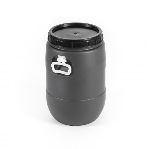 Barrica Cinza Tampa De Rosca Com Asa 30 L