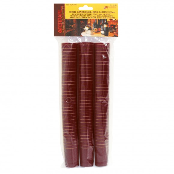 C�PSULA T�RMICA 33 MM VERMELHA 100 UN