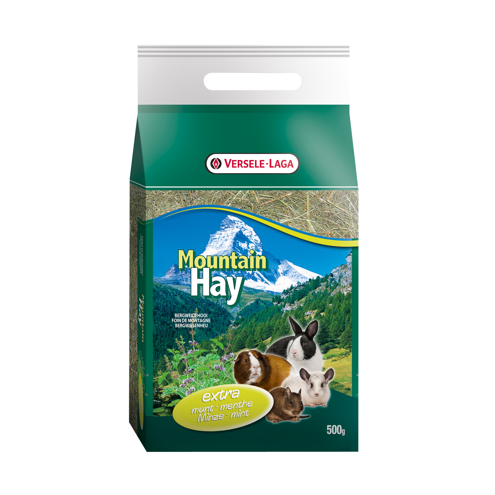 Feno Montanha P/Roedores Menta 500 G VERSE LAGA