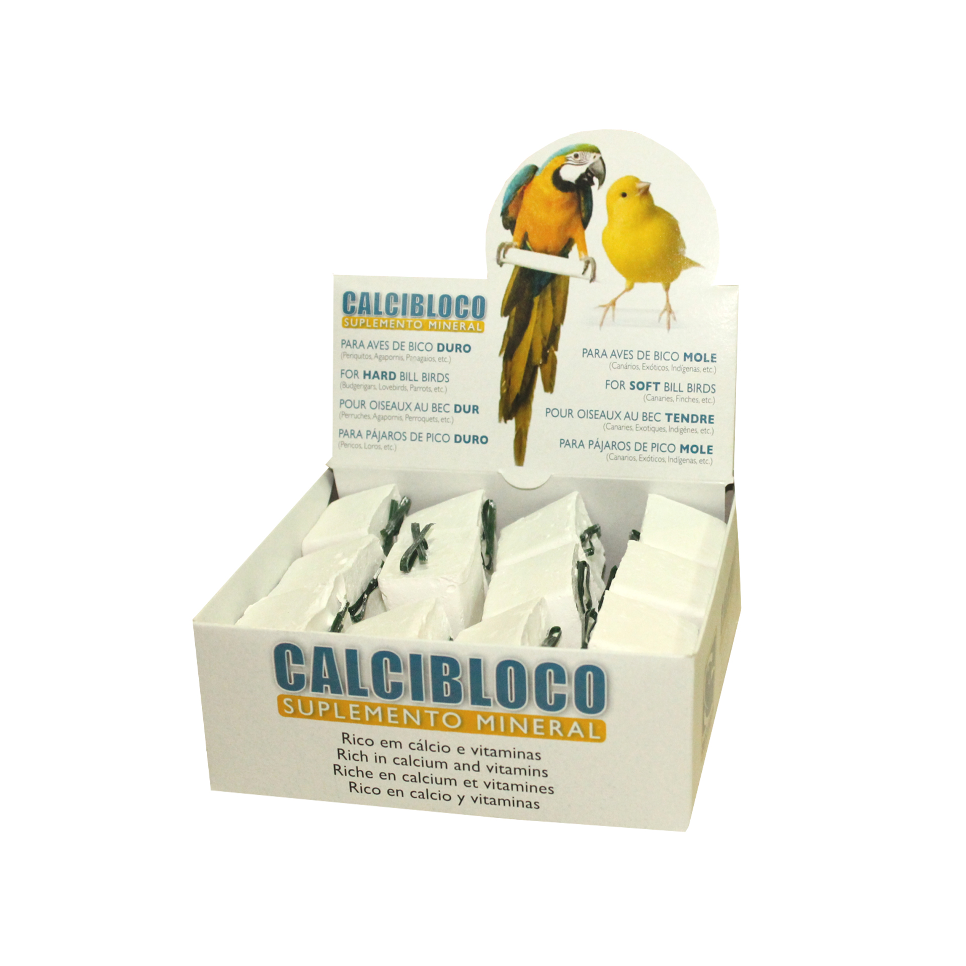 Bloco Calcio p/ Aves Duro Pequeno AVIZOON