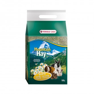 Feno Montanha P/Roedores Camomila 500 G VERSE LAGA