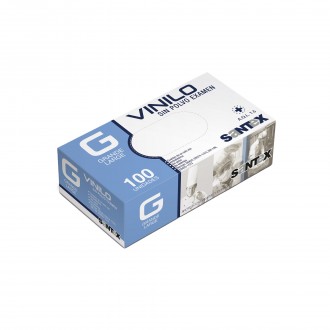 Luva Protecao Vinil Descartavel L DELTA PLUS 100Un