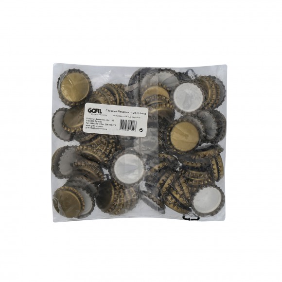 C�PSULA COROADA DE METAL 29 MM COM JUNTA 100 UN