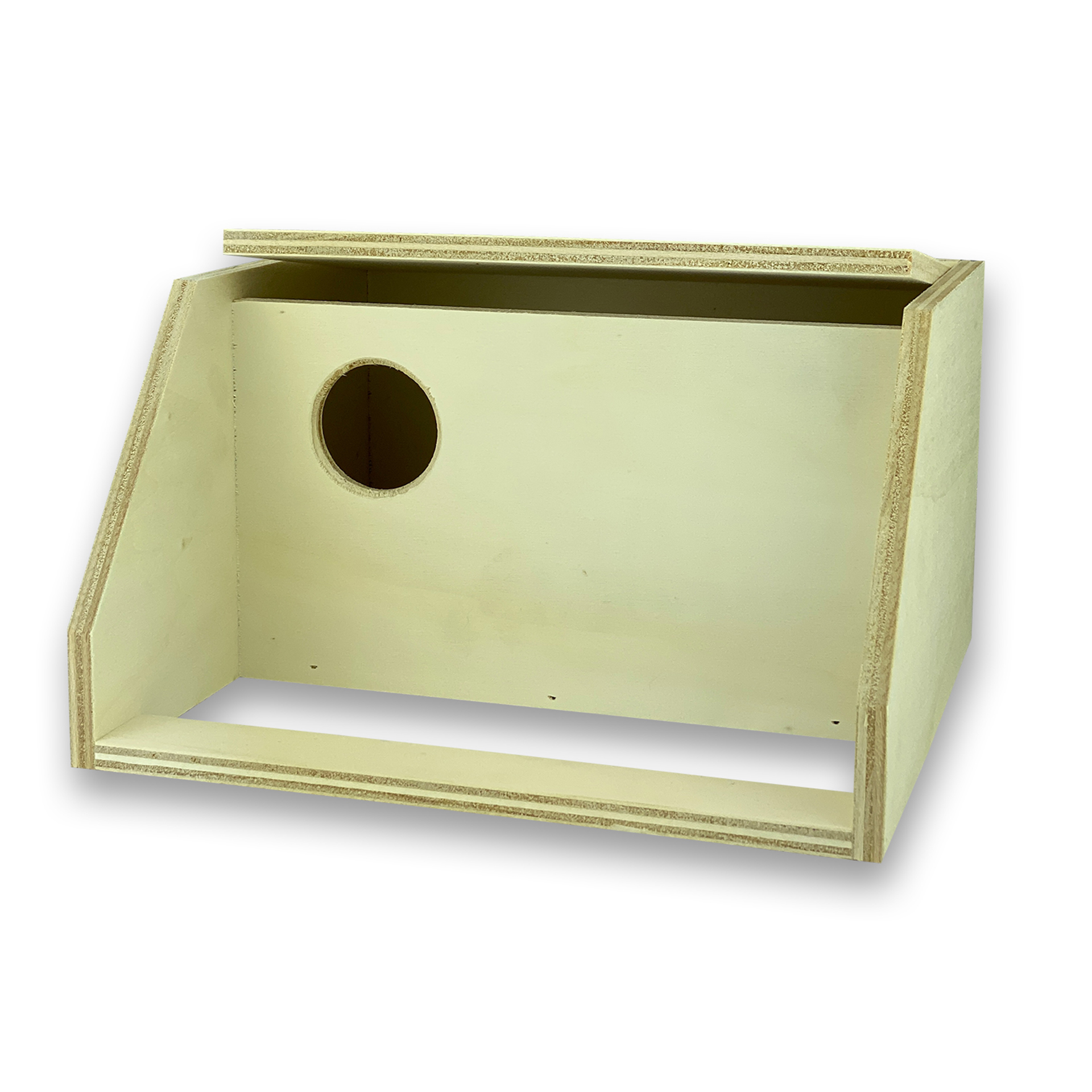 Ninho Madeira p/ Aves Agapornis