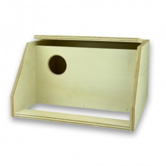 Ninho Madeira p/ Aves Agapornis