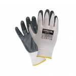 Luva Nitril com Punho malha cinza T8