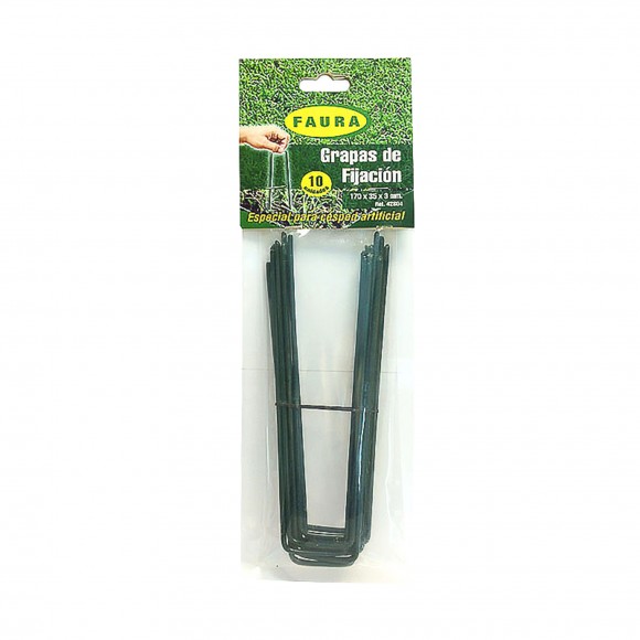 Fi xsol 10 Agrafos De Metal 17X3,5 CM FAURA