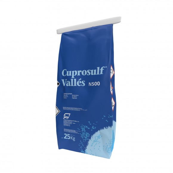 Sulfato Cobre Po 25KG Valles