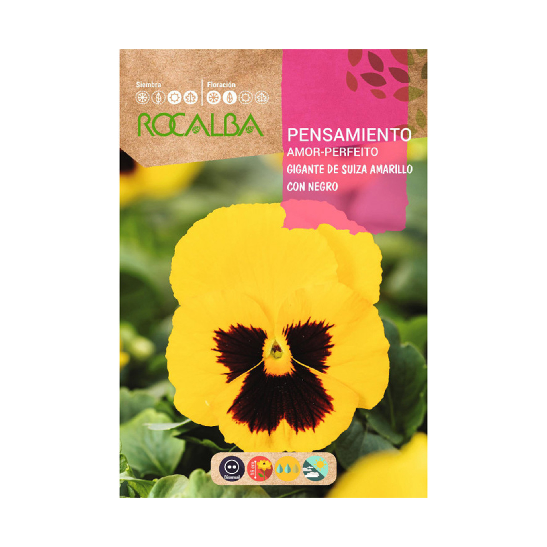 Amor Perfeito Amarelo/Negro 0,5 G ROCALBA