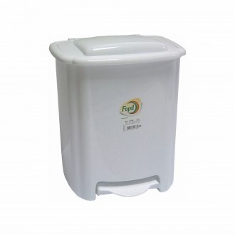 MINI BALDE LIXO QUADRADO COM PEDAL WC 11 L