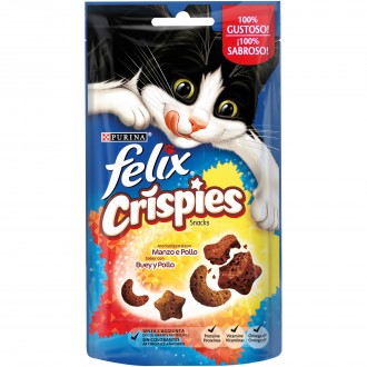 Biscoito p/ Gato Crispies Vaca e Galinha