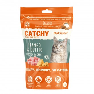 SNACK PARA GATO FRANGO E QUEIJO 60 G