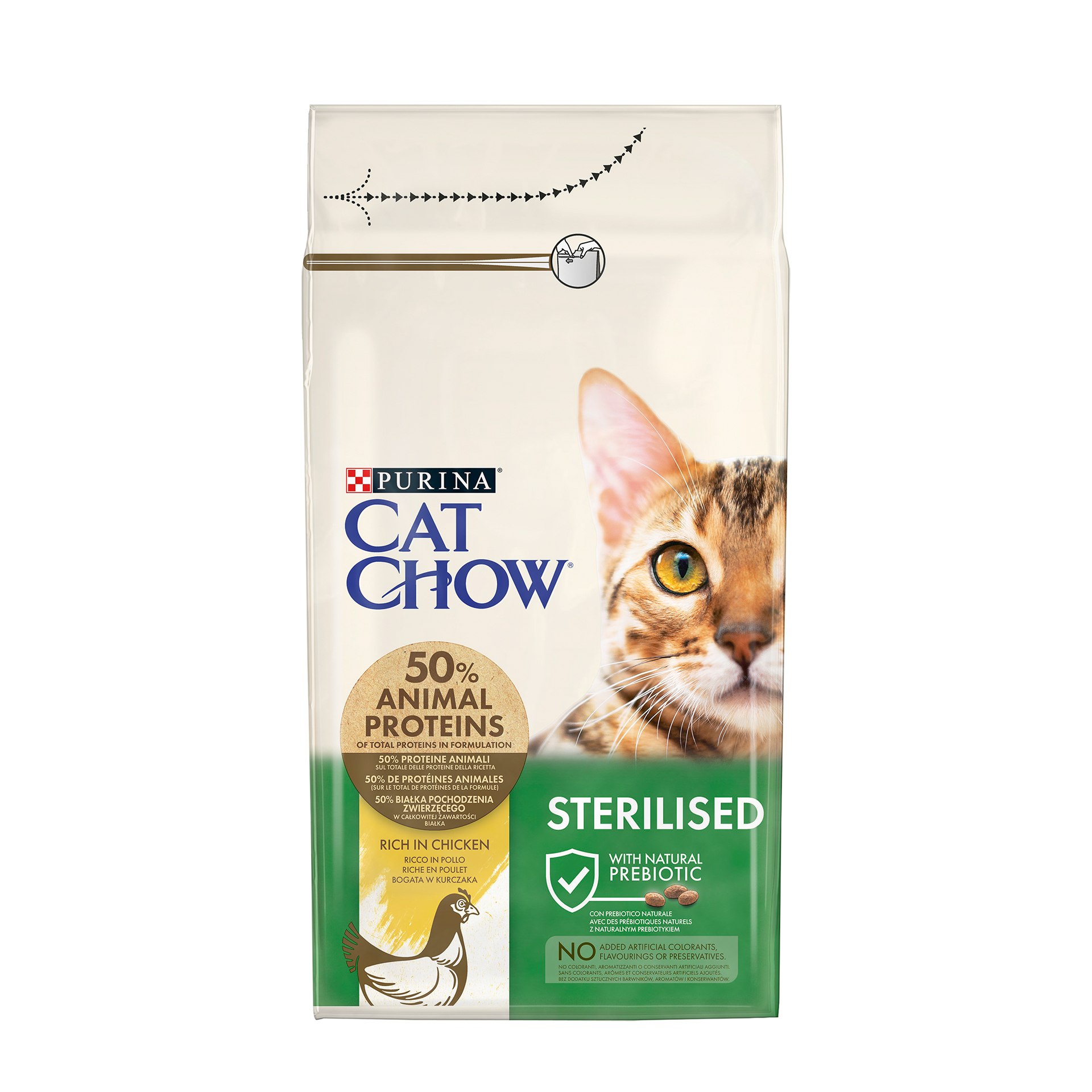 Alimento Gat Esteriliz Frango 1,5 KG CATCHOW