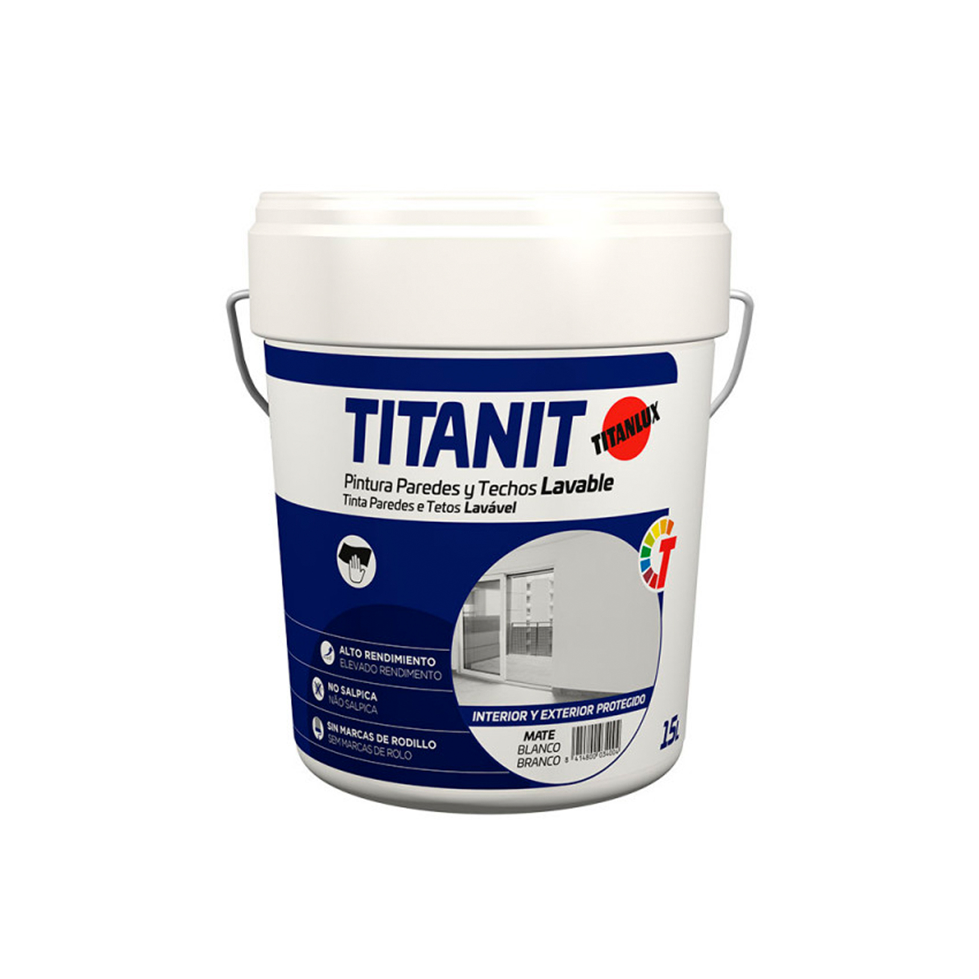 Tinta Interior e Exterior Branca 15L TITAN