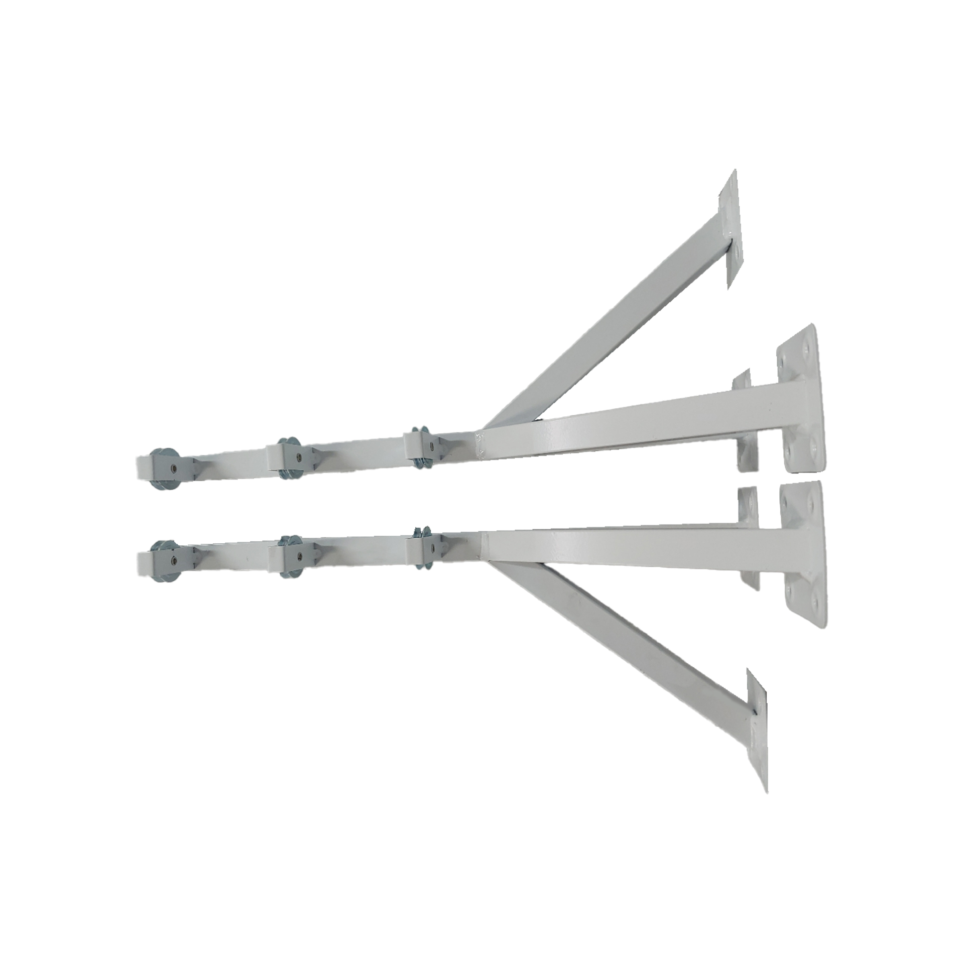 ESTENDAL DE APARAFUZAR LACADO BRANCO COM 3 RODAS