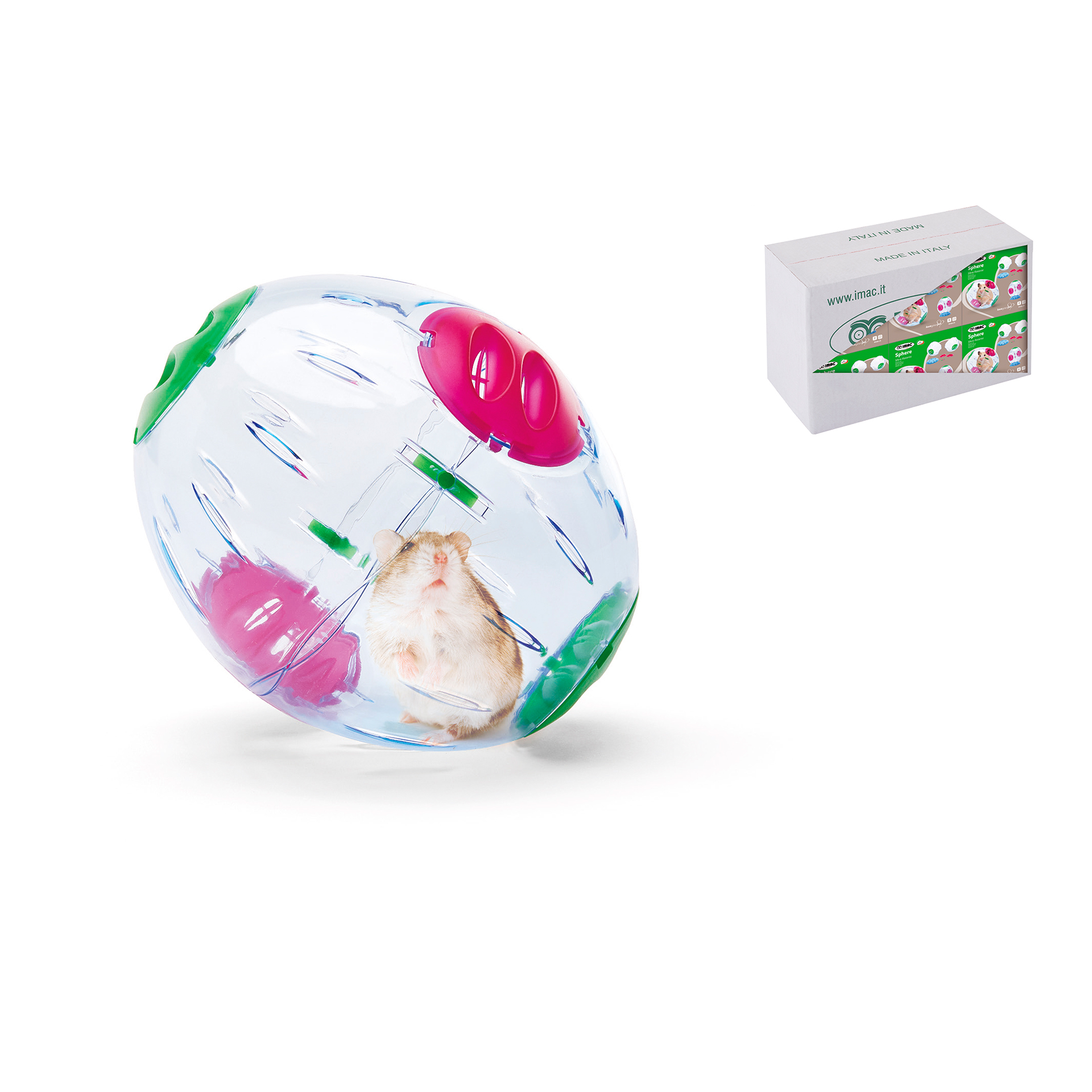 Bola Exercício P/Roedor Plástica 19 CM IMAC