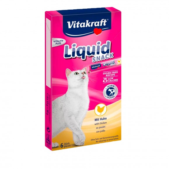 SNACK PARA GATO LQUIDO FRANGO TAURINA