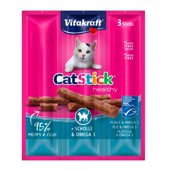 SNACK PARA GATO STICK PEIXE E OMEGA 3 18 G