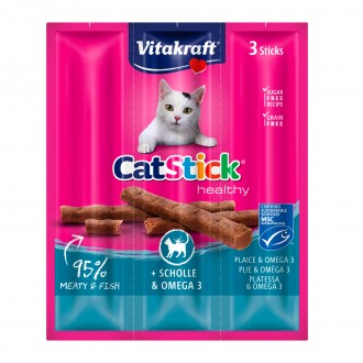 SNACK PARA GATO STICK PEIXE E OMEGA 3 18 G