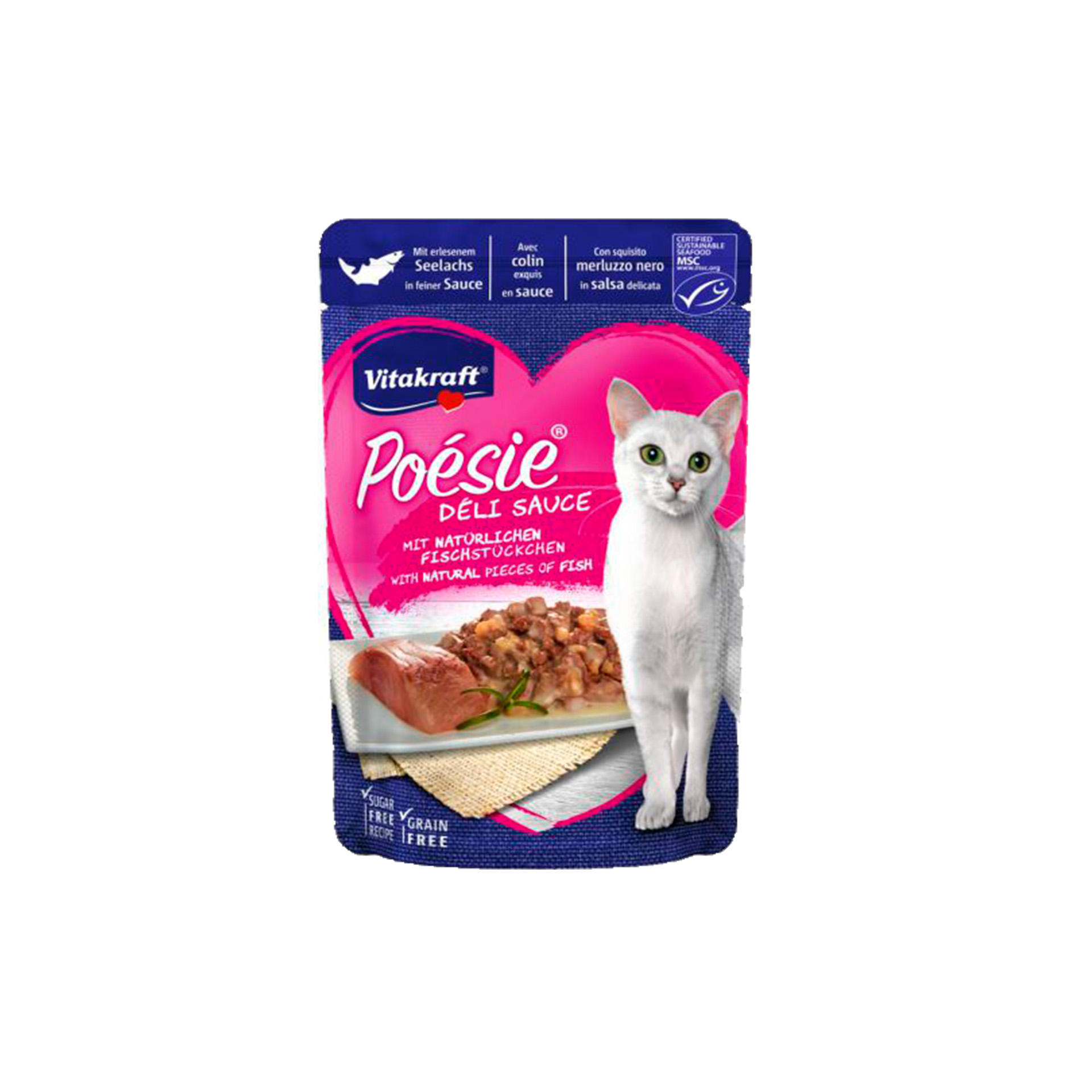 Alimento Húmido Para Gato Bacalhau 85 G POESIE