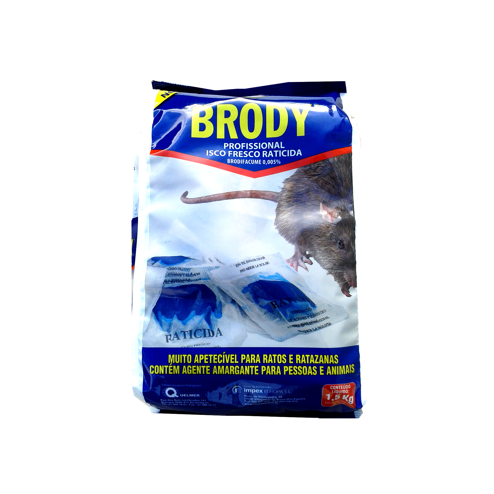 Rodenticida BRODY 1,5 KG