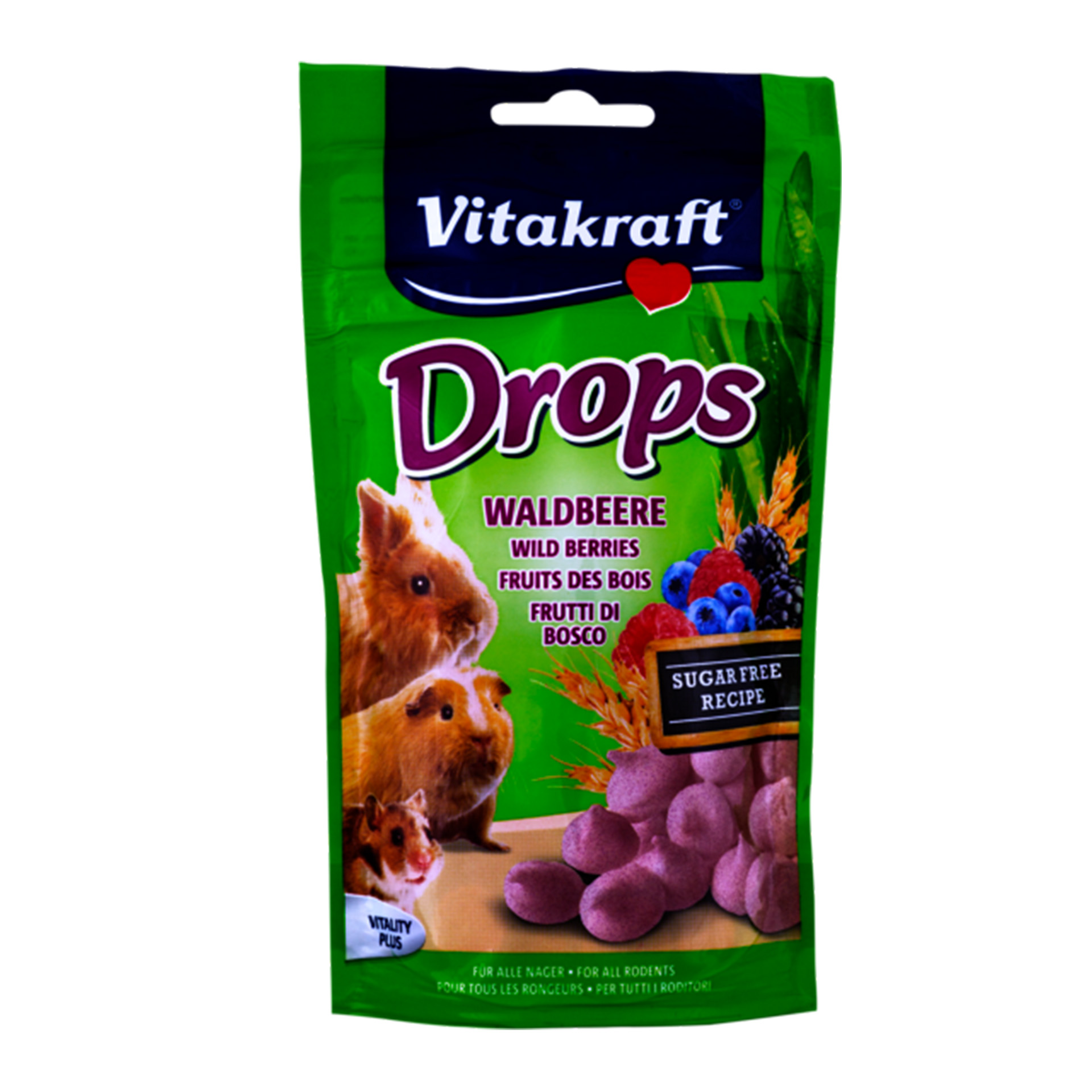 Snack P/Roedores Drops Frutos do Bosque 75 G VITAK